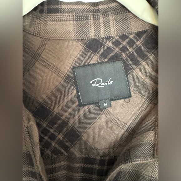 RAILS Women's Pepper Plaid Button Front Shirt Size M - Picture 8 of 13